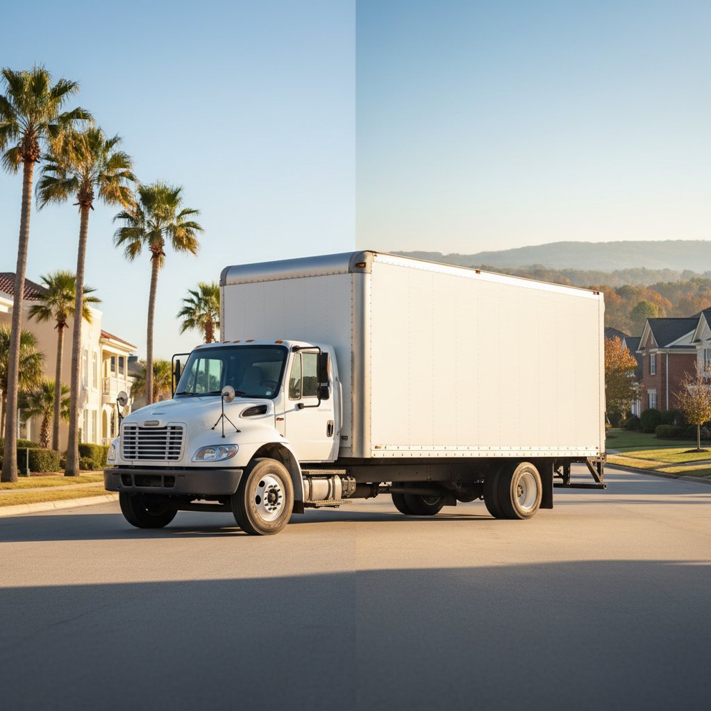 Moving from Florida to Virginia — long-distance journey on the interstate