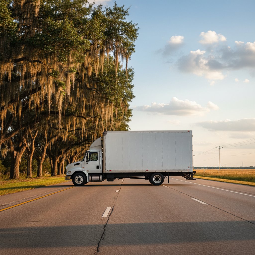 Moving from Louisiana to Texas — long-distance journey on the interstate