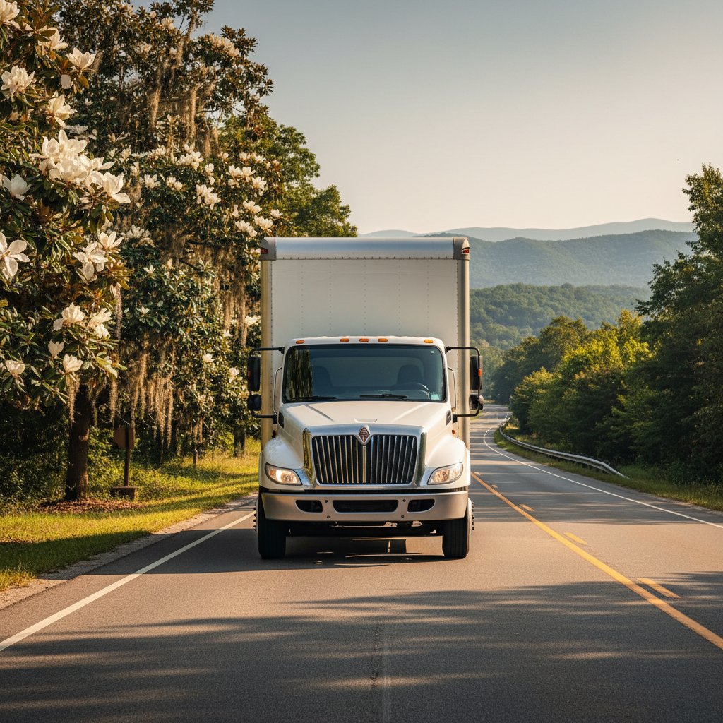 Moving from Mississippi to Tennessee — long-distance journey on the interstate